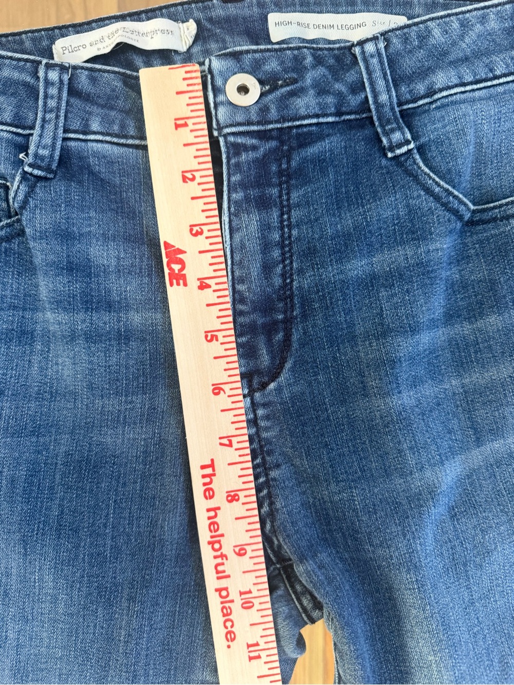 Pilcro High Rise Denim Leggings - Picture 8 of 9